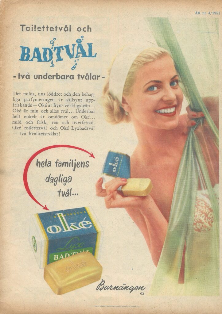 Oké-reklam - Toilettetvål och badtvål